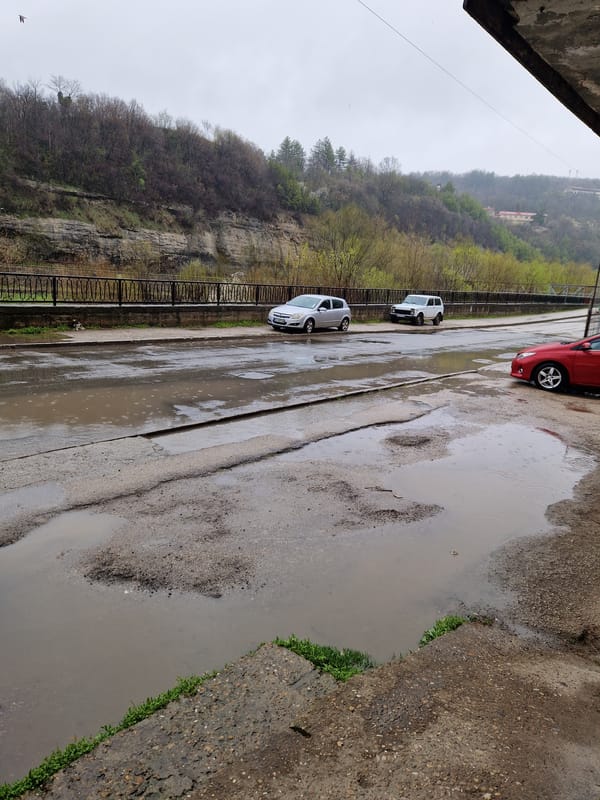 Street conditions and structures documented in Lovech, Bulgaria