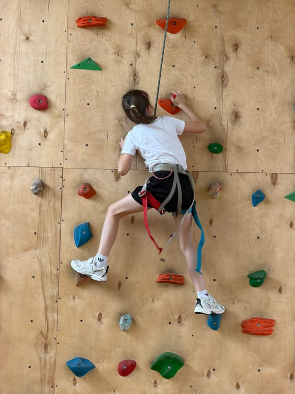 Children enjoy indoor rock climbing session in Izhevsk
