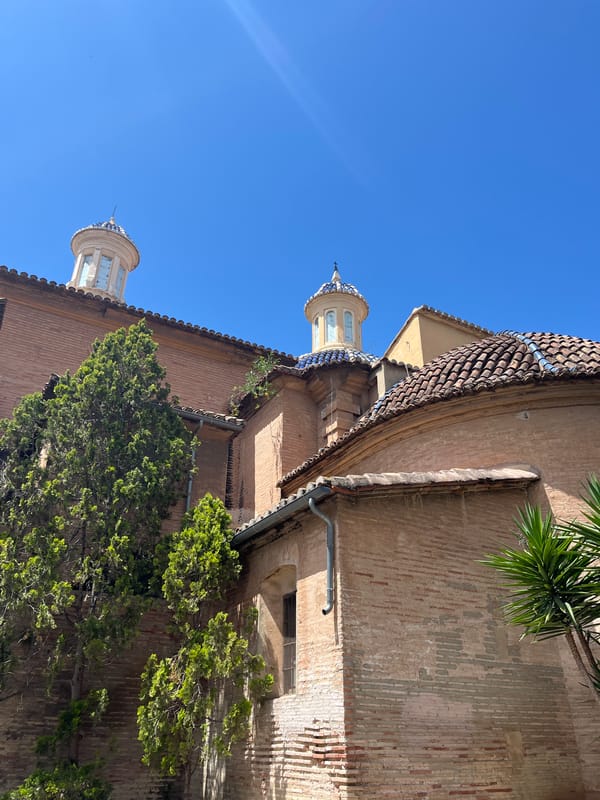 Brick building with tiled roof documented in València