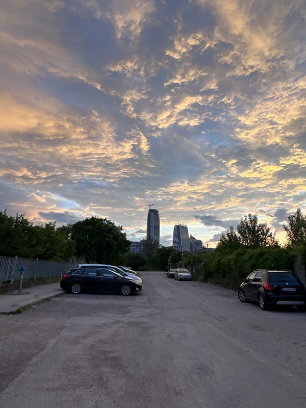 Sofia evening scenes documented across hour timespan