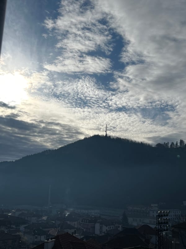 Student displays plea messages on computer screens across Zlatograd