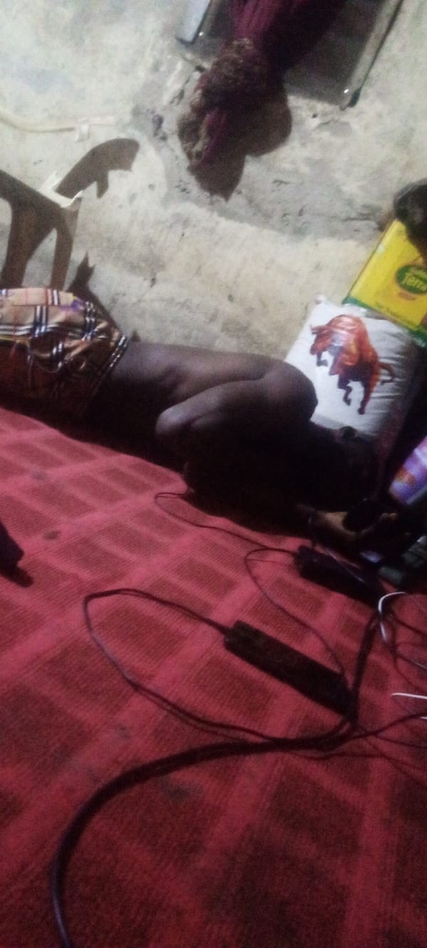 Person rests on mat in Sabon Tasha home