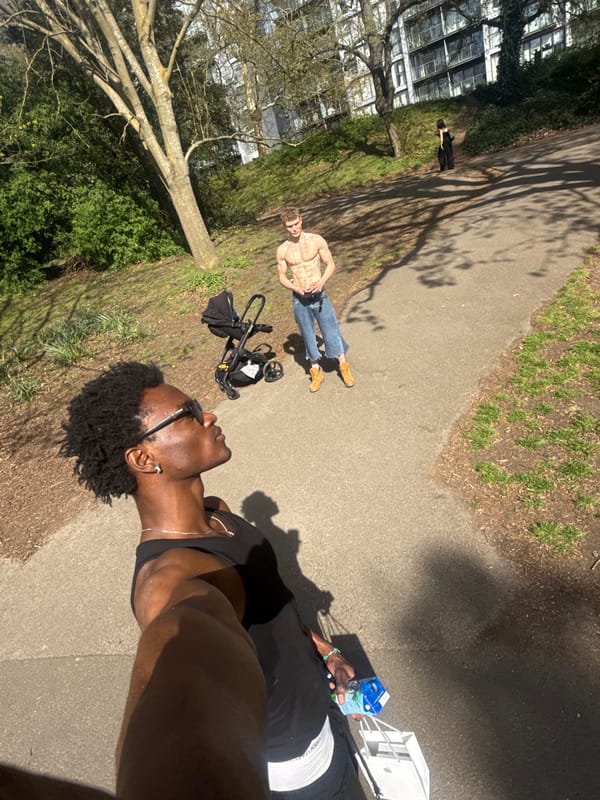 Two people spotted in London park Wednesday afternoon