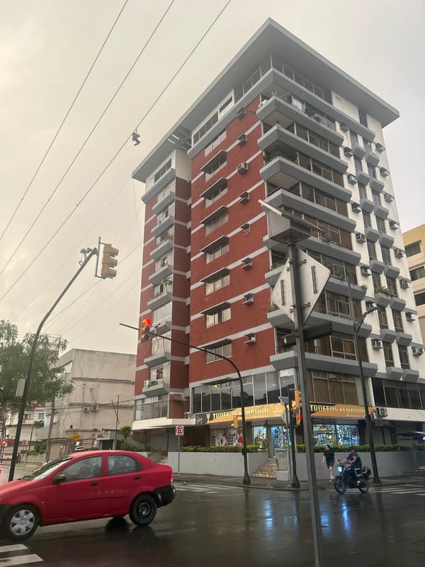 Rainy evening scenes captured across central Guayaquil, Ecuador