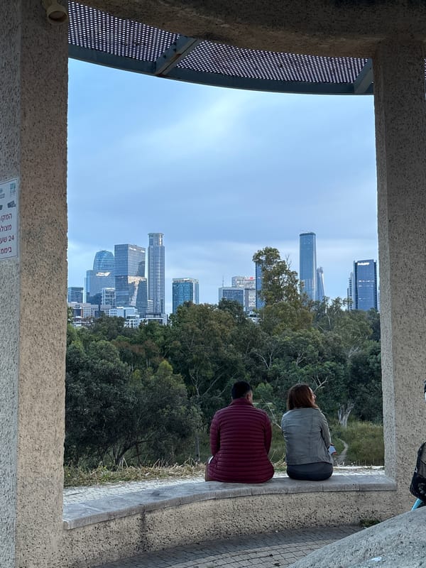 Lookout point view captured in Tel Aviv