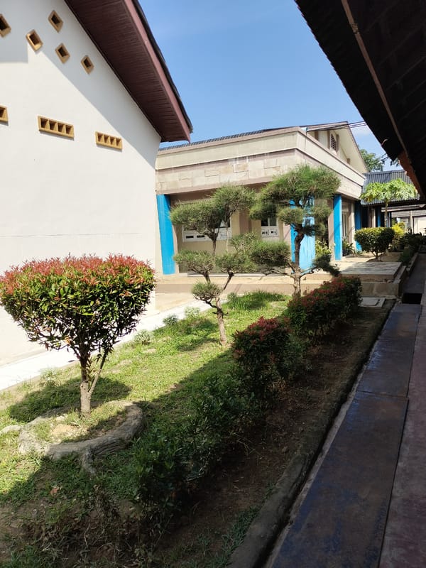 Grounds and exterior of a medical facility in Langsa, Indonesia