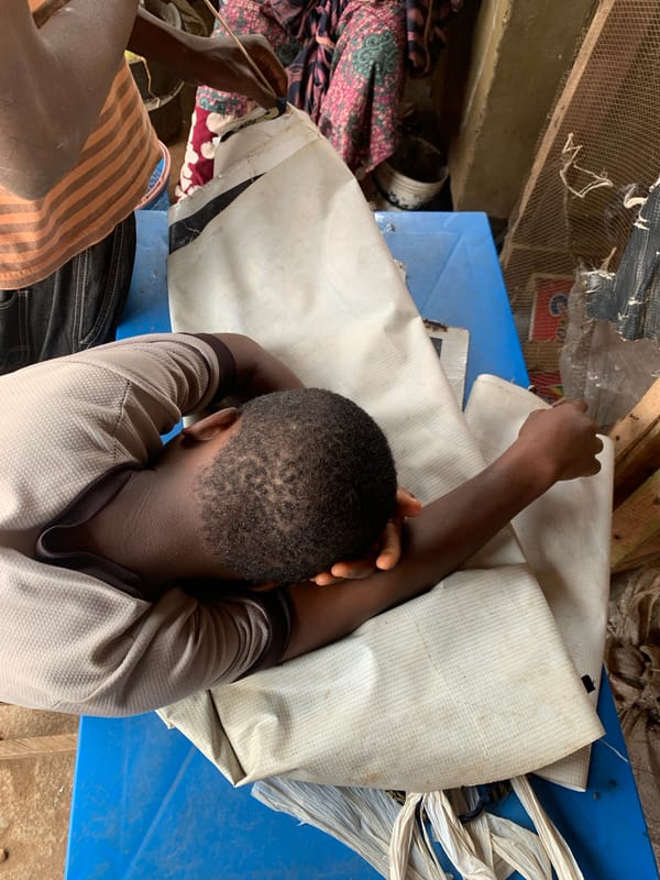 Daily life captured at Ilorin street market