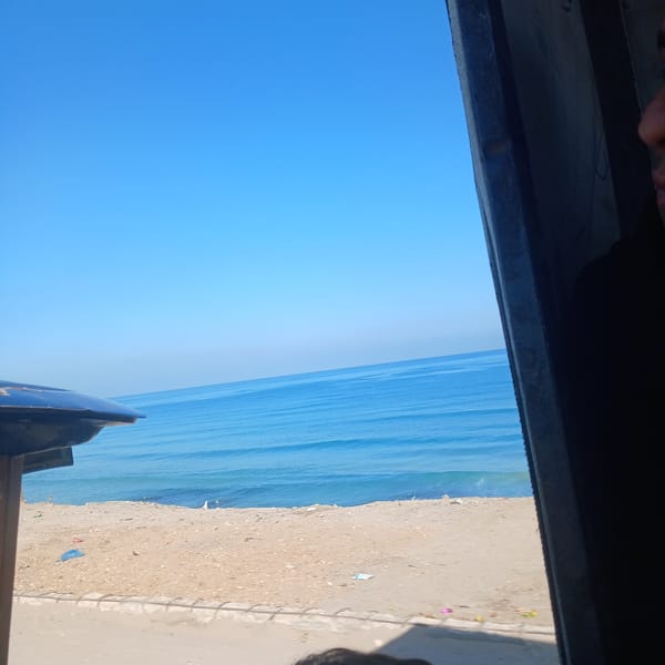 Coastal settlement documentation captured near Gaza shoreline