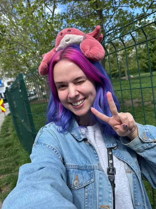 Woman takes playful selfies with plush toy in Zagreb