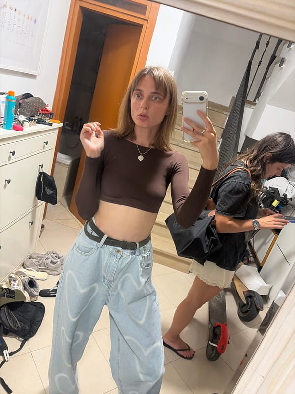 Indoor selfies in Tel-Aviv residential space