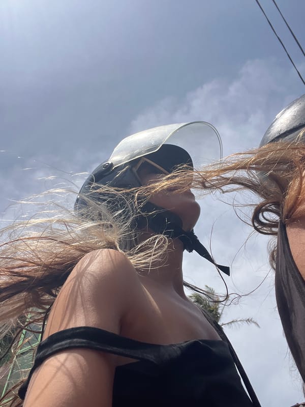 Helmet up, hitting the road in Ahangama