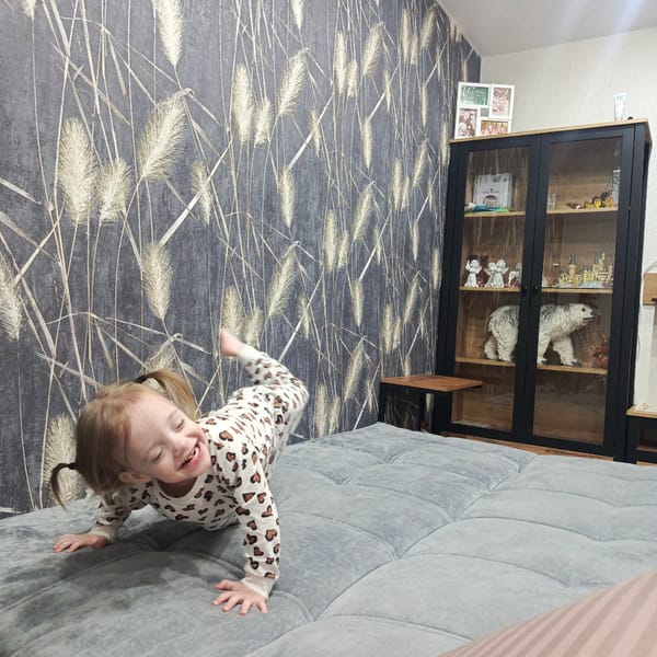Family playtime and domestic moments captured in Russian home
