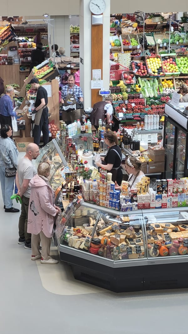 Market browsing, metro rides, and monuments in St. Petersburg