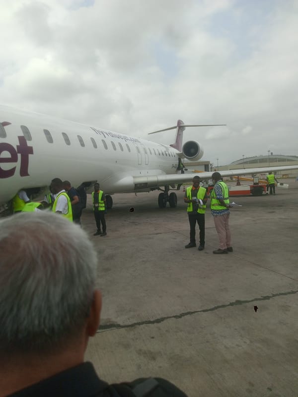 Domestic flight journey documented between Nigerian airports