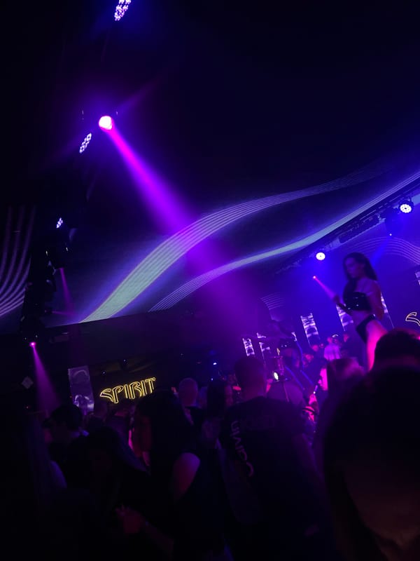 Crowded nightclub scene captured at Spirit venue in Plovdiv
