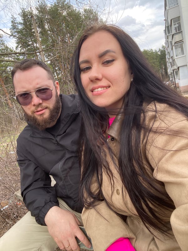 Spring selfie session captured in Chaikovsky, Russia
