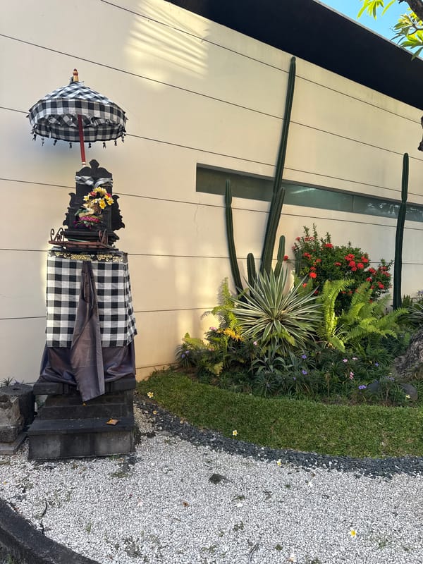 Evening documentation of traditional Kuta architecture and local scenes