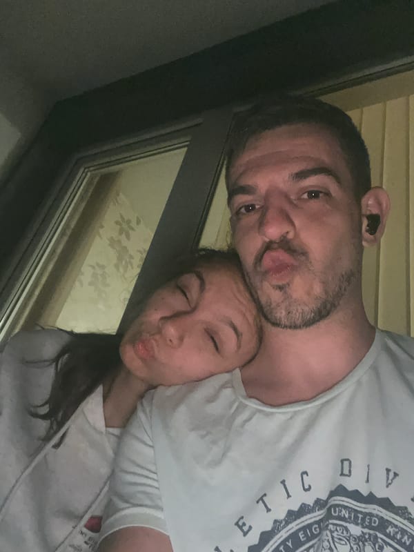 Couple's evening at home documented in Sofia apartment