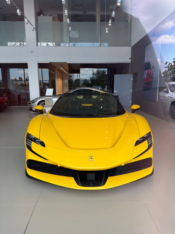 Luxury car dealership showcases Ferraris, Maserati in Bulgarian showroom
