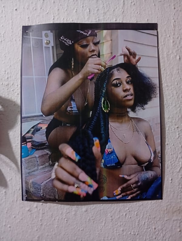 Hair salon interior documented in Lokoja, Nigeria