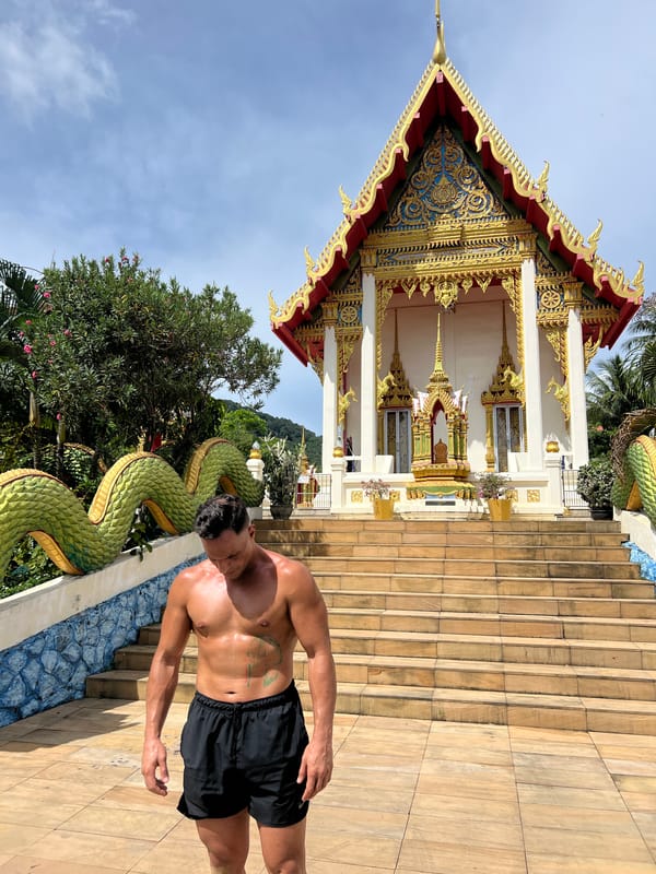 Temple visit and street scenes around Karon, Phuket