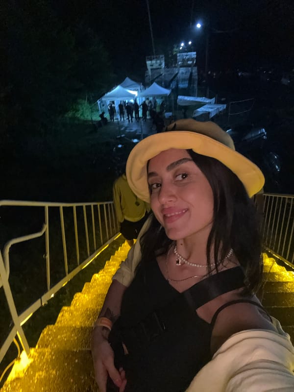 Late-night stop on Poti's lit suspension bridge