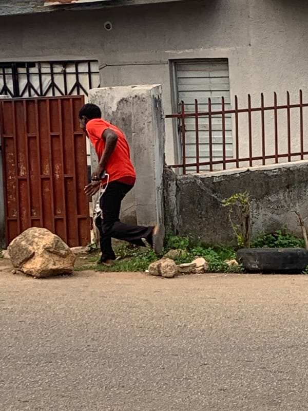 Daily life unfolds on streets of Barakin Akawo, Nigeria
