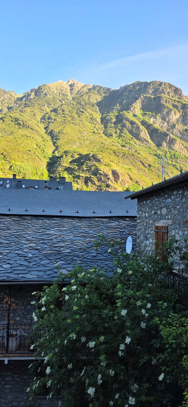 Morning street scenes documented in Benasque, Spanish Pyrenees