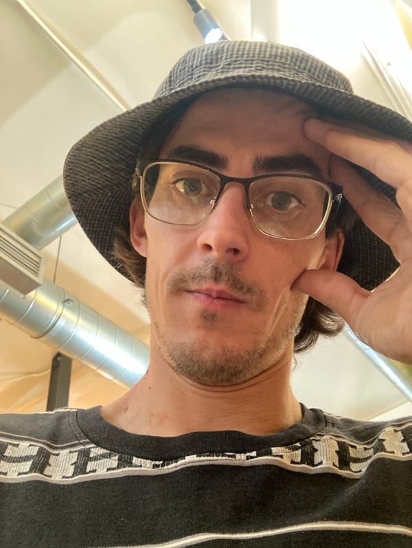 Selfie session inside a Barcelona skate culture space