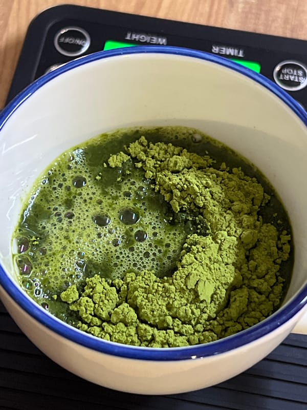 Matcha drink prep, start to finish, at an Antalya café