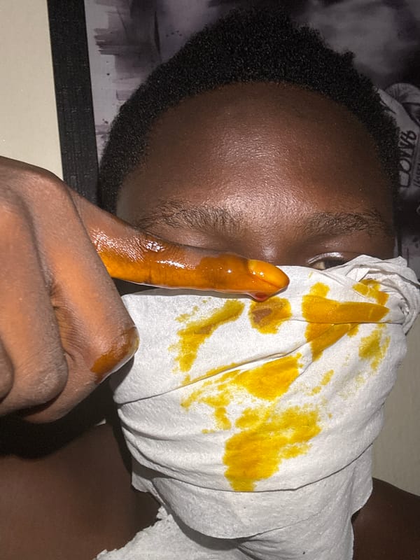 Personal skincare routine documented in Ihiagwa selfies