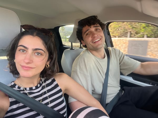 Couple captured on video during car ride in Spanish town