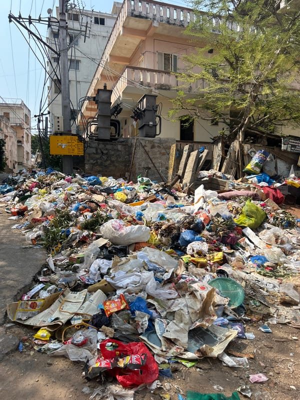 Early morning street life documented across Puttaparthi, India