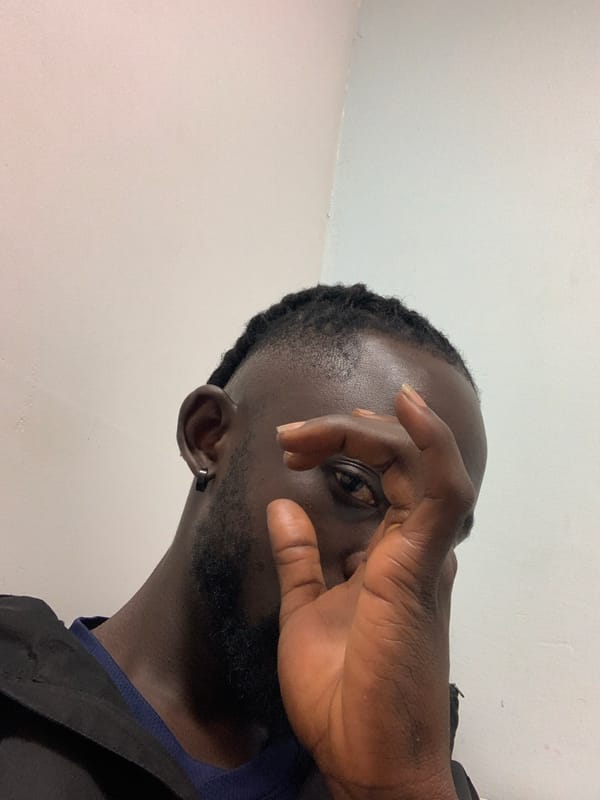 Man receives medical examination in Lekki, Nigeria