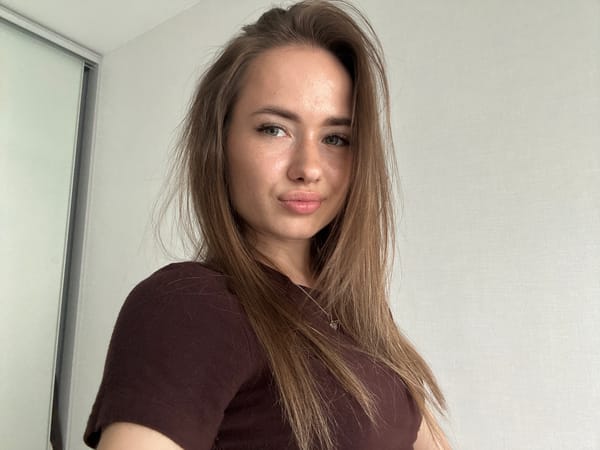 Woman documents morning routine through selfies across multiple locations