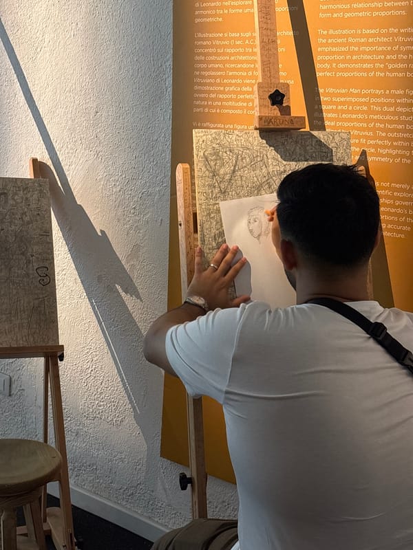 Inside a Leonardo da Vinci exhibition in Rome