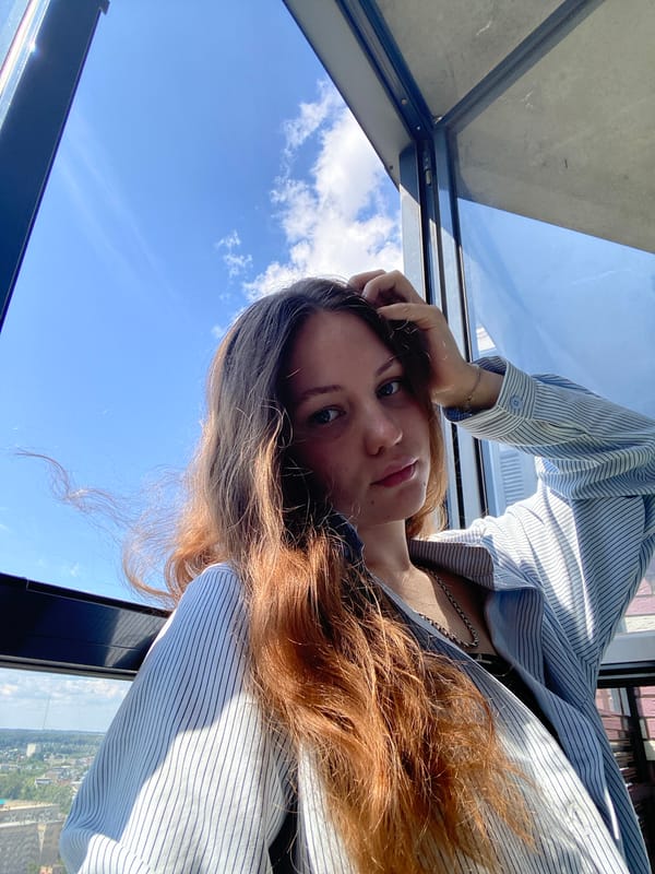Selfie series in Izhevsk, same outfit, multiple angles