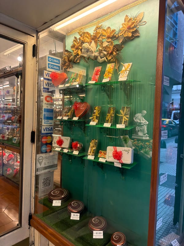 Buenos Aires afternoon scenes: shop windows and gym visits