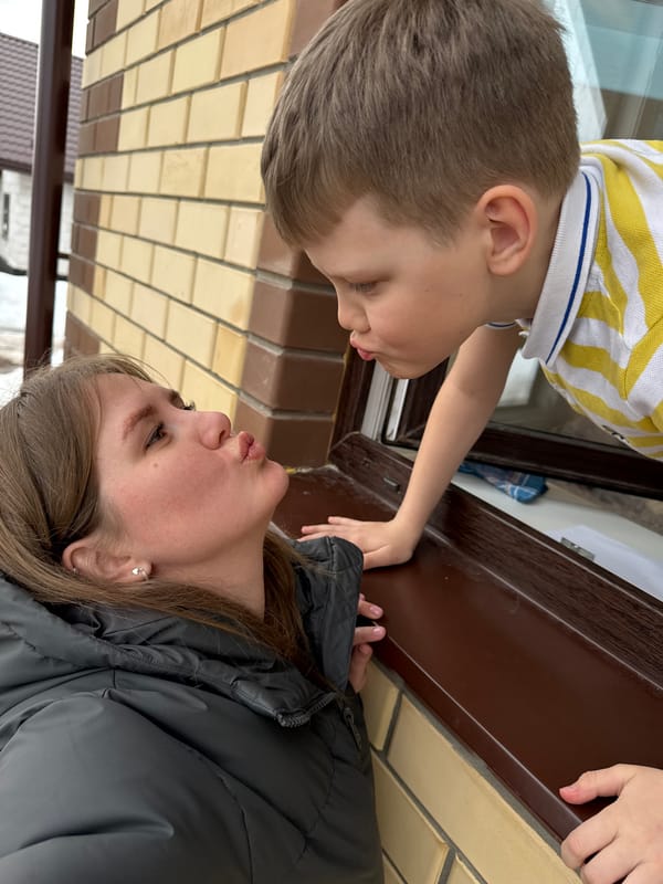 Family life moments captured across Russian village afternoon