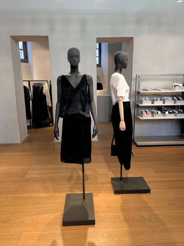 Woman shops, takes selfies at Lyon clothing store
