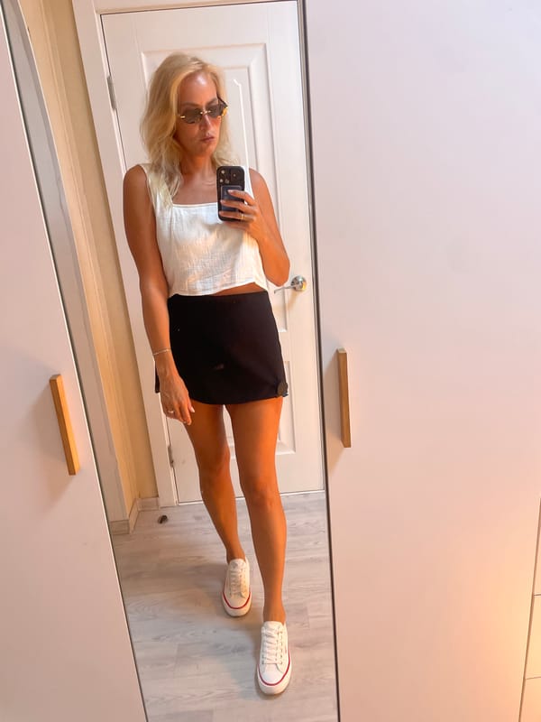 Mirror selfie session in a home dressing area, Baranovka