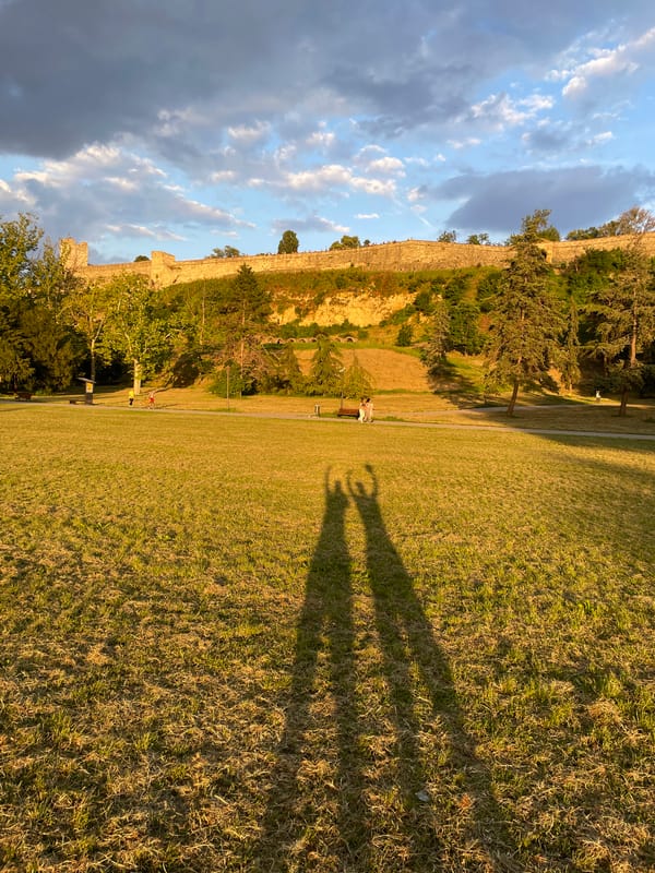 Partly cloudy afternoon recorded at Belgrade's Kalemegdan Fortress