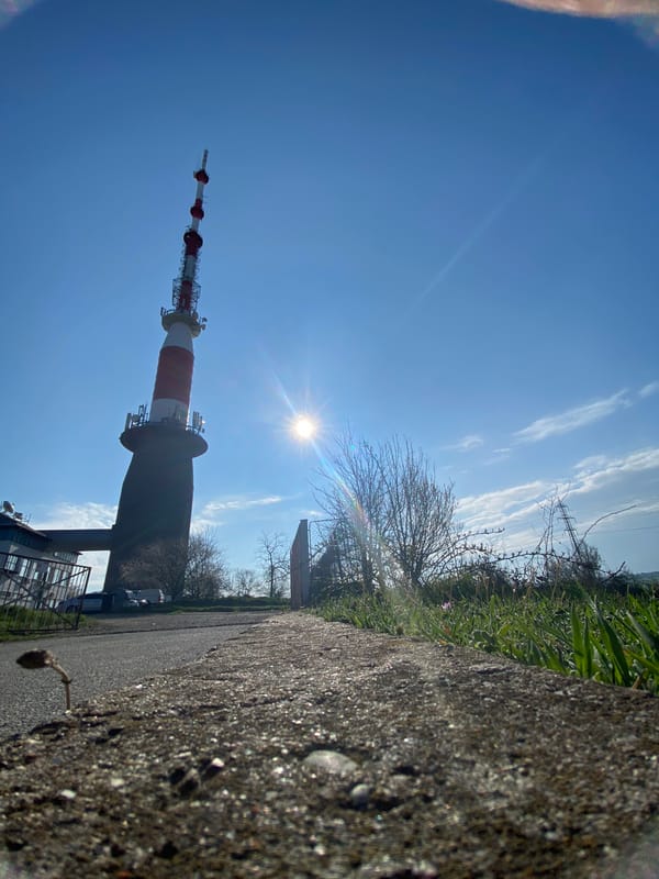 Morning photography session near radio tower in Pleven, Bulgaria
