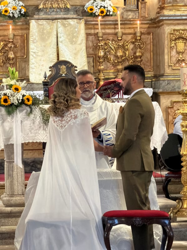Wedding ceremony held at historic church in Vila Real, Portugal