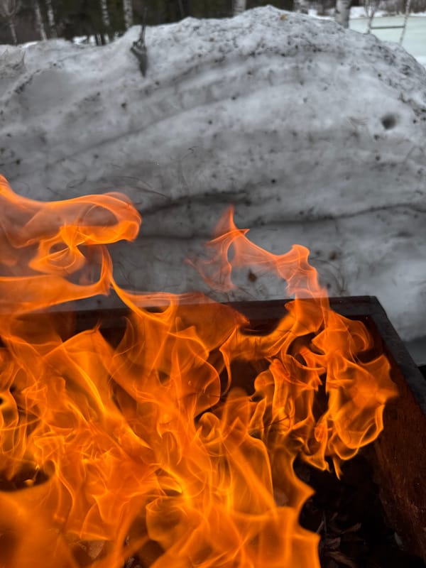 Winter barbecue session documented in snowy Votkinsk, Russia