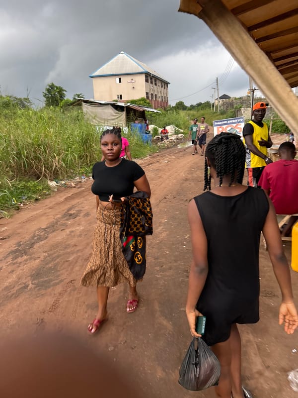 Everyday street life in Ihiagwa, Nigeria