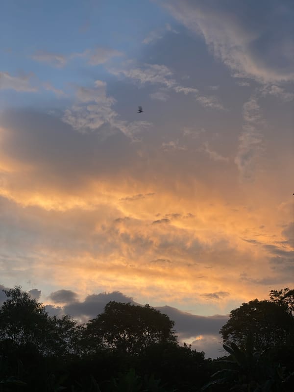 Sunset selfies and sky-watching in Banjarbaru, Indonesia