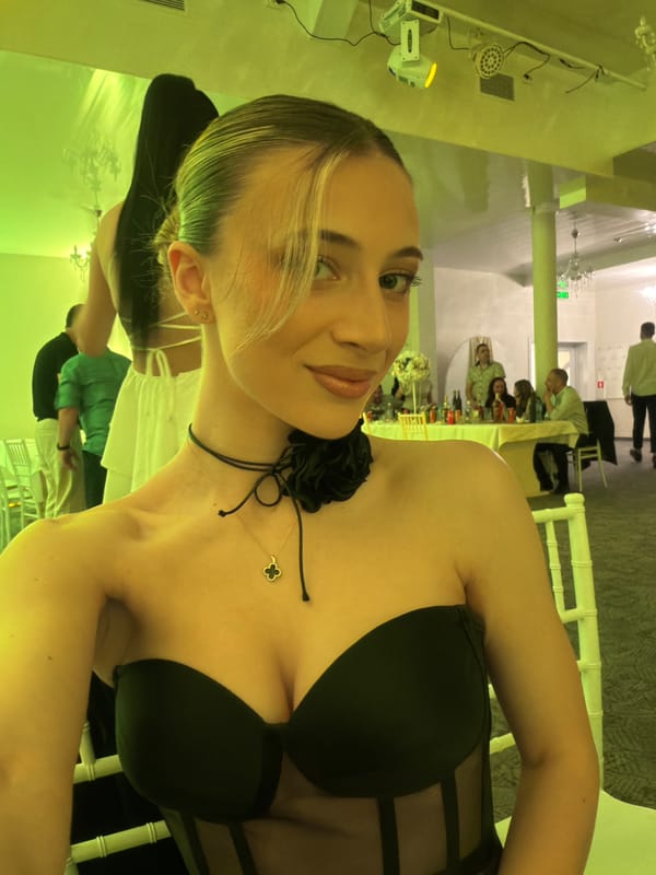 Woman takes selfies at nightclub event in Plovdiv