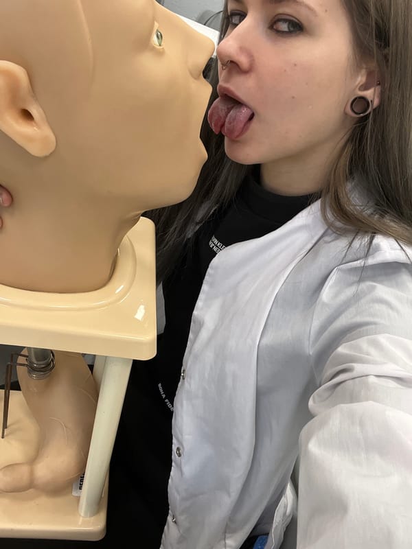 Medical students photographed in Moscow training facility