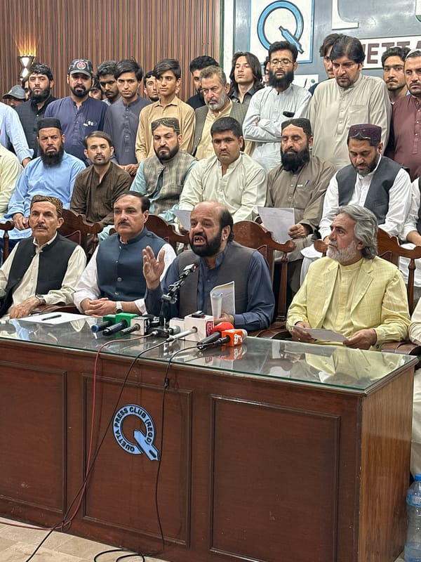 Press conference draws dozens to Quetta Press Club